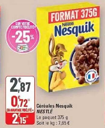 Céréales Nesquik NESTLE
