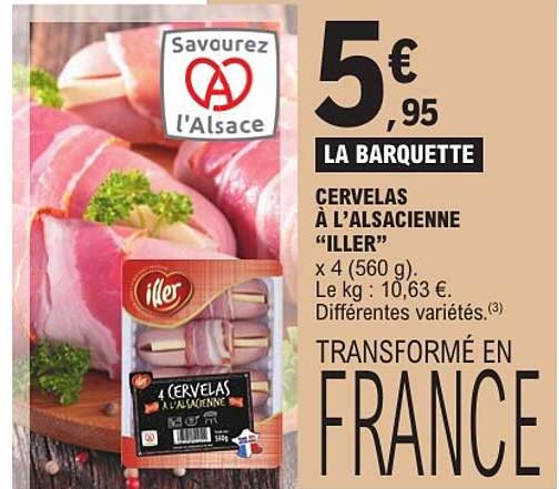 CERVELAS À L’ALSACIENNE “ILLER”
