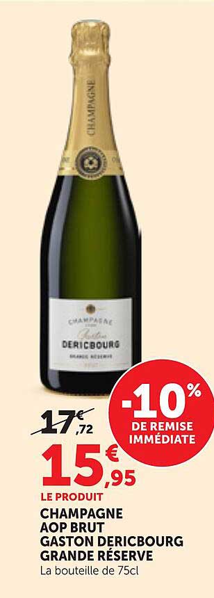 CHAMPAGNE AOP BRUT GASTON DERICBOURG GRANDE RÉSERVE