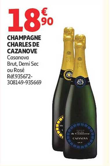 CHAMPAGNE CHARLES DE CAZANOVE
