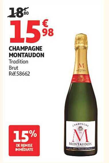 CHAMPAGNE MONTAUDON Tradition Brut Réf.58662