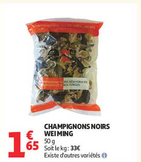 CHAMPIGNONS NOIRS WEI MING