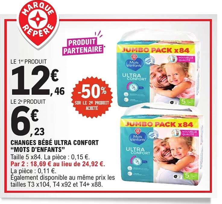 CHANGES BÉBÉ ULTRA CONFORT “MOTS D'ENFANTS”