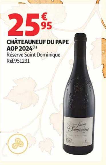 CHÂTEAUNEUF DU PAPE AOP 2024(1) Réserve Saint Dominique Réf.951231