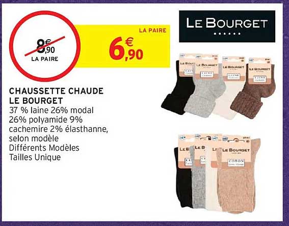 CHAUSSETTE CHAUDE LE BOURGET