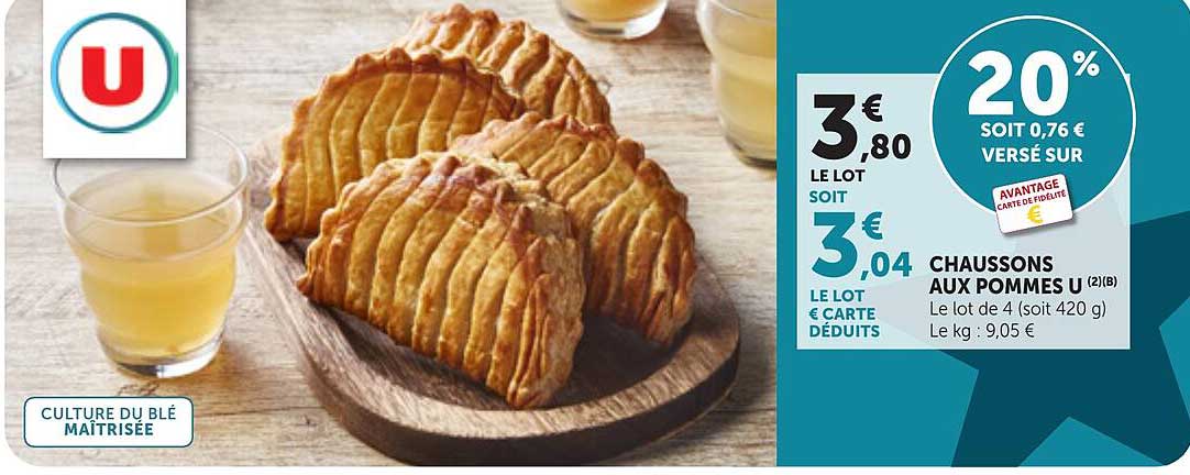 CHAUSSONS AUX POMMES U (2/B)
