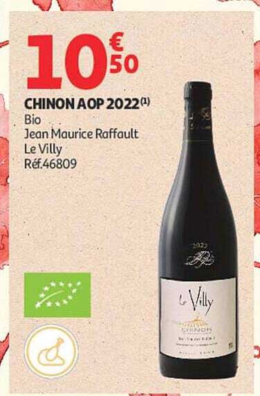 CHINON AOP 2022(1) Bio Jean Maurice Raffault Le Villy Réf.46809