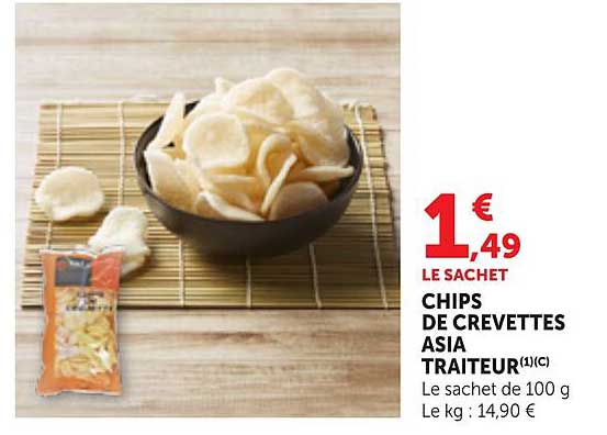 CHIPS DE CREVETTES ASIA TRAITEUR(1)(C)