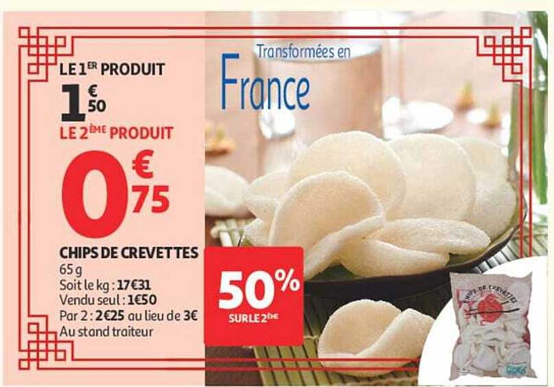 Chips de crevettes