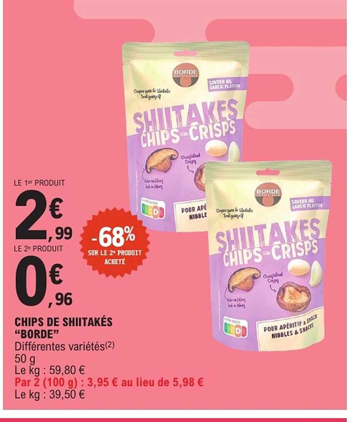 CHIPS DE SHIITAKÉS “BORDE”