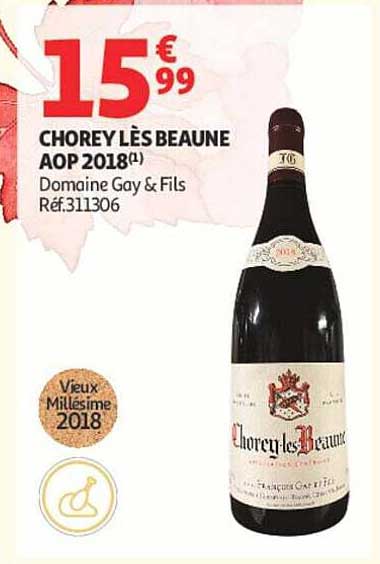 CHOREY LÈS BEAUNE AOP 2018(*) Domaine Goy & Fils Réf.311306
