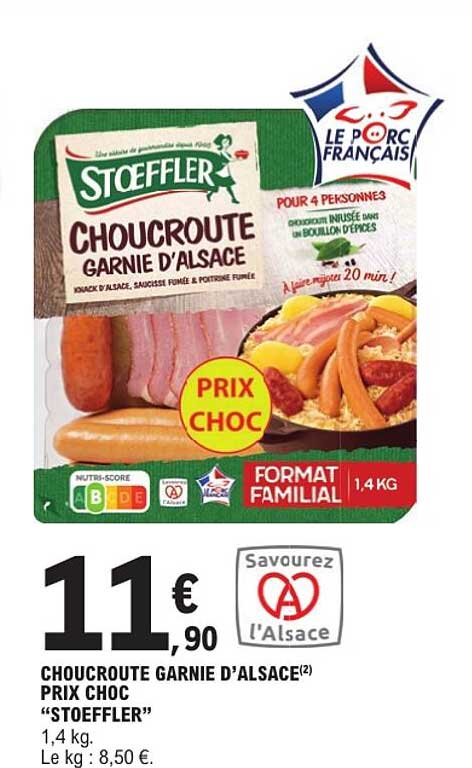 Choucroute garnie d’Alsace « Stoeffler »