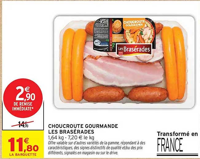CHOUCROUTE GOURMANDE LES BRASÉRADES