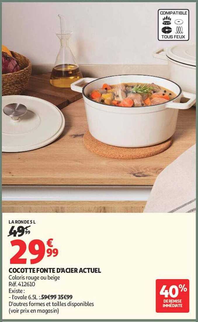 COCOTTE FONTE D'ACIER ACTUEL