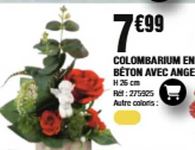 COLOMBARIUM EN BÉTON AVEC ANGE