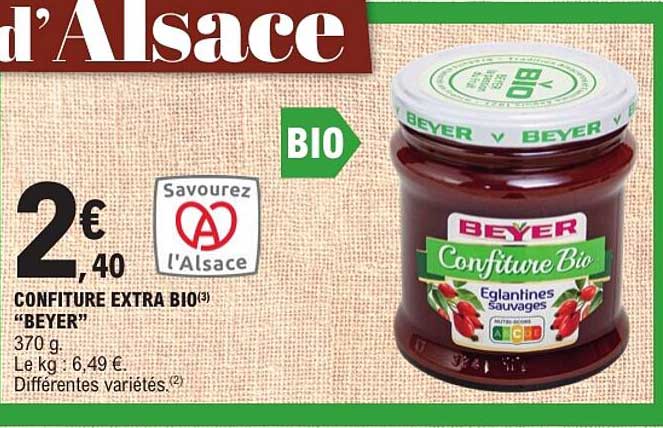 CONFITURE EXTRA BIO “BEYER”
