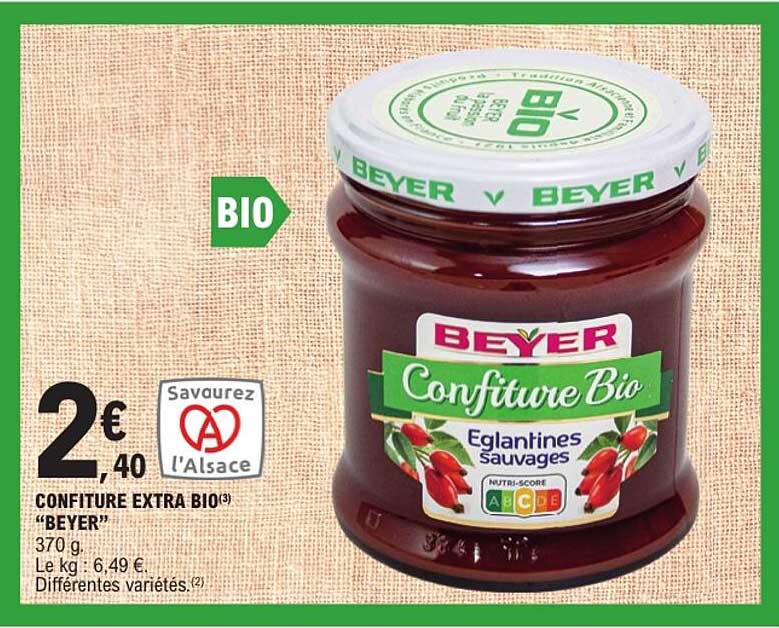 CONFITURE EXTRA BIO(3) “BEYER”