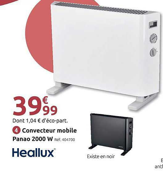 Convecteur mobile Panao 2000 W