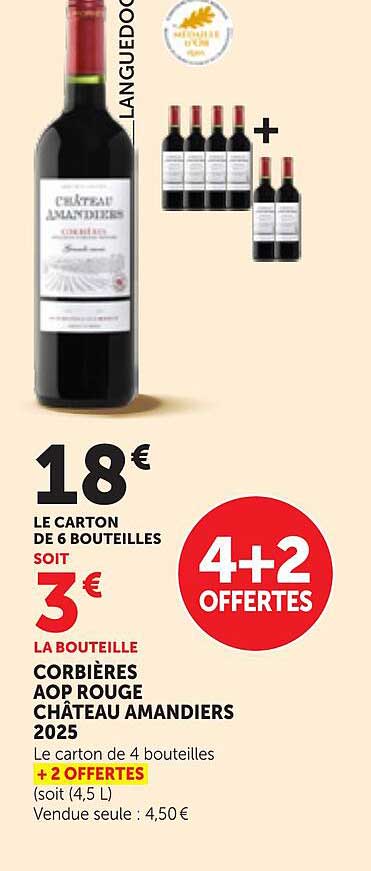 CORBIÈRES AOP ROUGE CHÂTEAU AMANDIERS 2025
