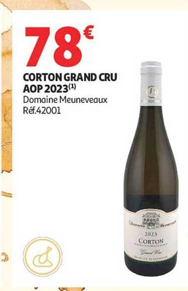 CORTON GRAND CRU AOP 2023(1) Domaine Meuneveaux Réf.42001