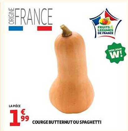 COURGE BUTTERNUT OU SPAGHETTI