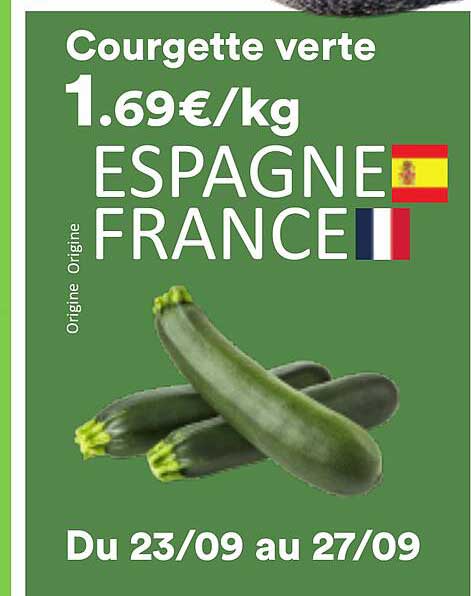 Courgette verte