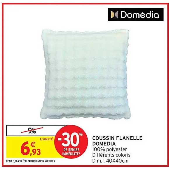 COUSSIN FLANELLE DOMEDIA