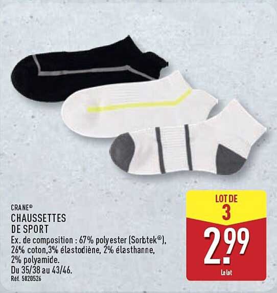 CRANE CHAUSSETTES DE SPORT