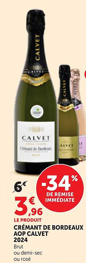CRÉMANT DE BORDEAUX AOP CALVET 2024