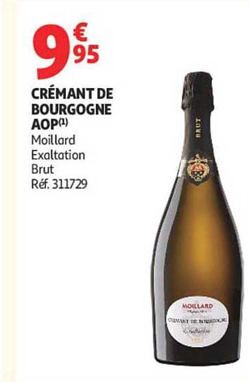 CRÉMANT DE BOURGOGNE AOP(1) Moillard Exaltation Brut Réf. 311729