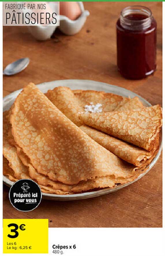 Crêpes x 6