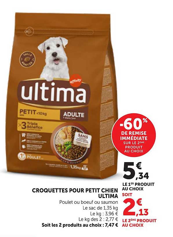 CROQUETTES POUR PETIT CHIEN ULTIMA