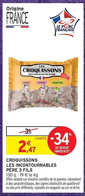 CROQUISSONS LES INCONTOURNABLES PÈRE 3 FILS