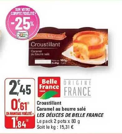 Croustillant Caramel au beurre salé LES DÉLICES DE BELLE FRANCE