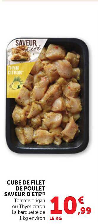 CUBE DE FILET DE POULET SAVEUR D'ETE(2)