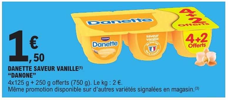 DANETTE SAVEUR VANILLE “DANONE”