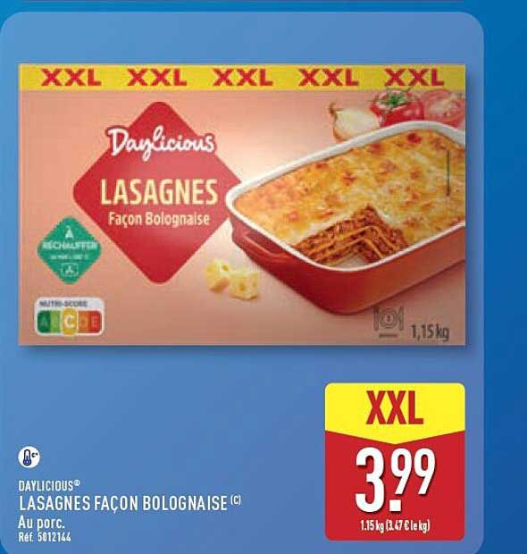 DAYLICIOUS® LASAGNES FAÇON BOLOGNAISE