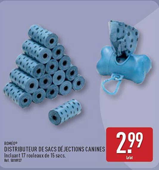 DISTRIBUTEUR DE SACS DE JETIONS CANINES