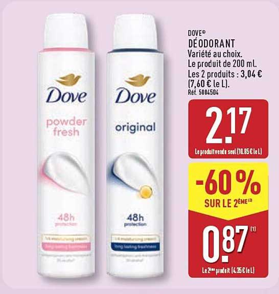 DOVE® DÉODORANT