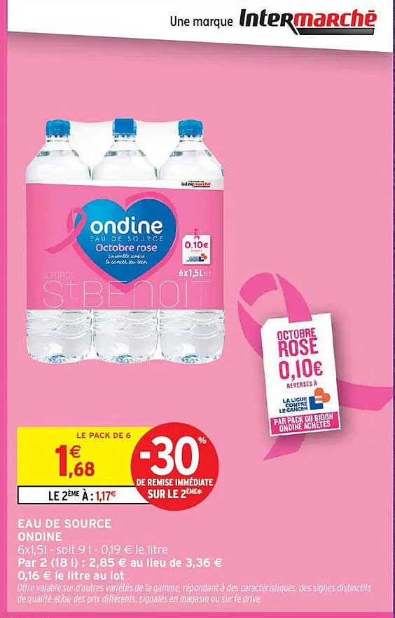 Eau de source Ondine 6x1,5L