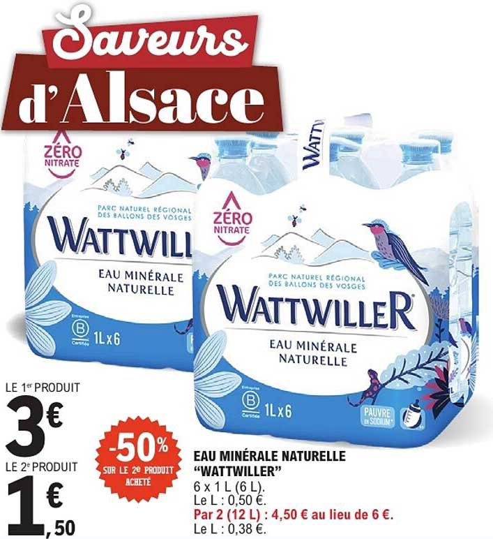 Eau minérale naturelle "Wattwiller"