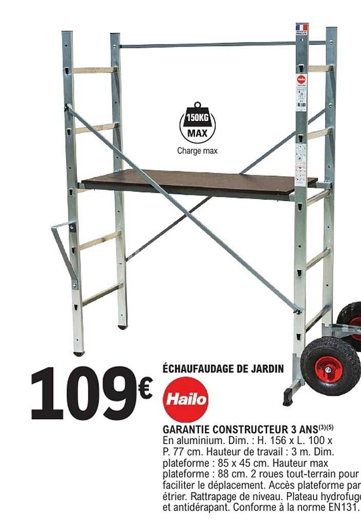 ÉCHAFAUDAGE DE JARDIN Hailo