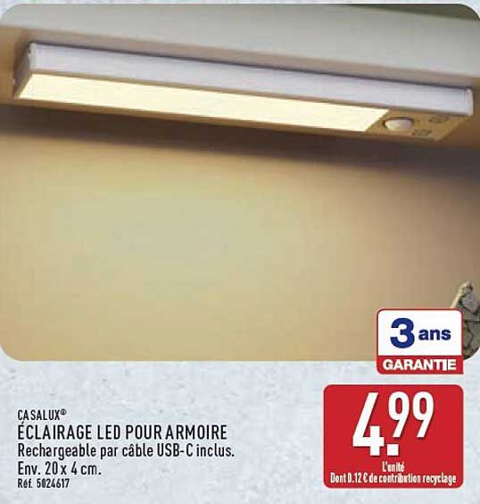 ÉCLAIRAGE LED POUR ARMOIRE