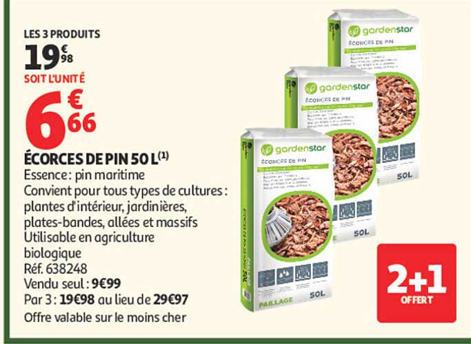 ÉCORCES DE PIN 50 L