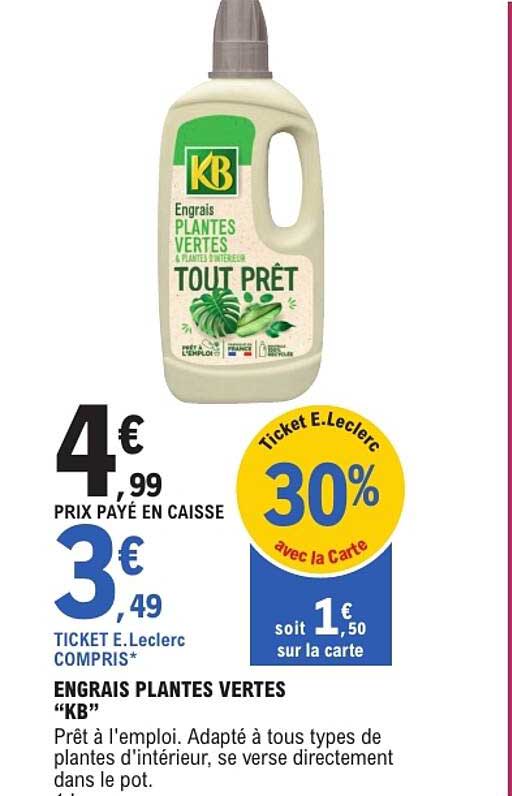 ENGRAIS PLANTES VERTES “KB”