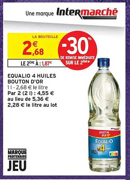 EQUALIO 4 HUILES BOUTON D'OR