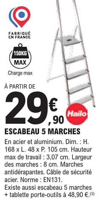 ESCABEAU 5 MARCHES