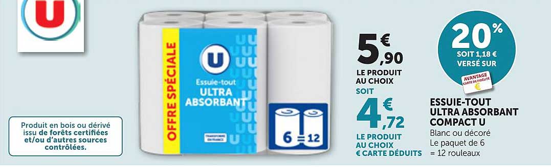 ESSUIE-TOUT ULTRA ABSORBANT COMPACT U