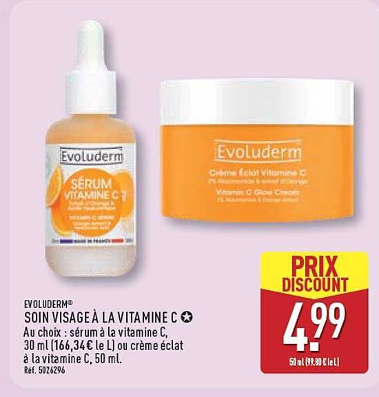 EVOLUDERM® SOIN VISAGE À LA VITAMINE C