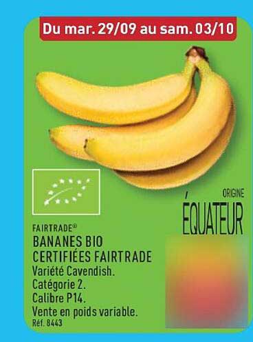 FAIRTRADE BANANES BIO CERTIFIÉES FAIRTRADE